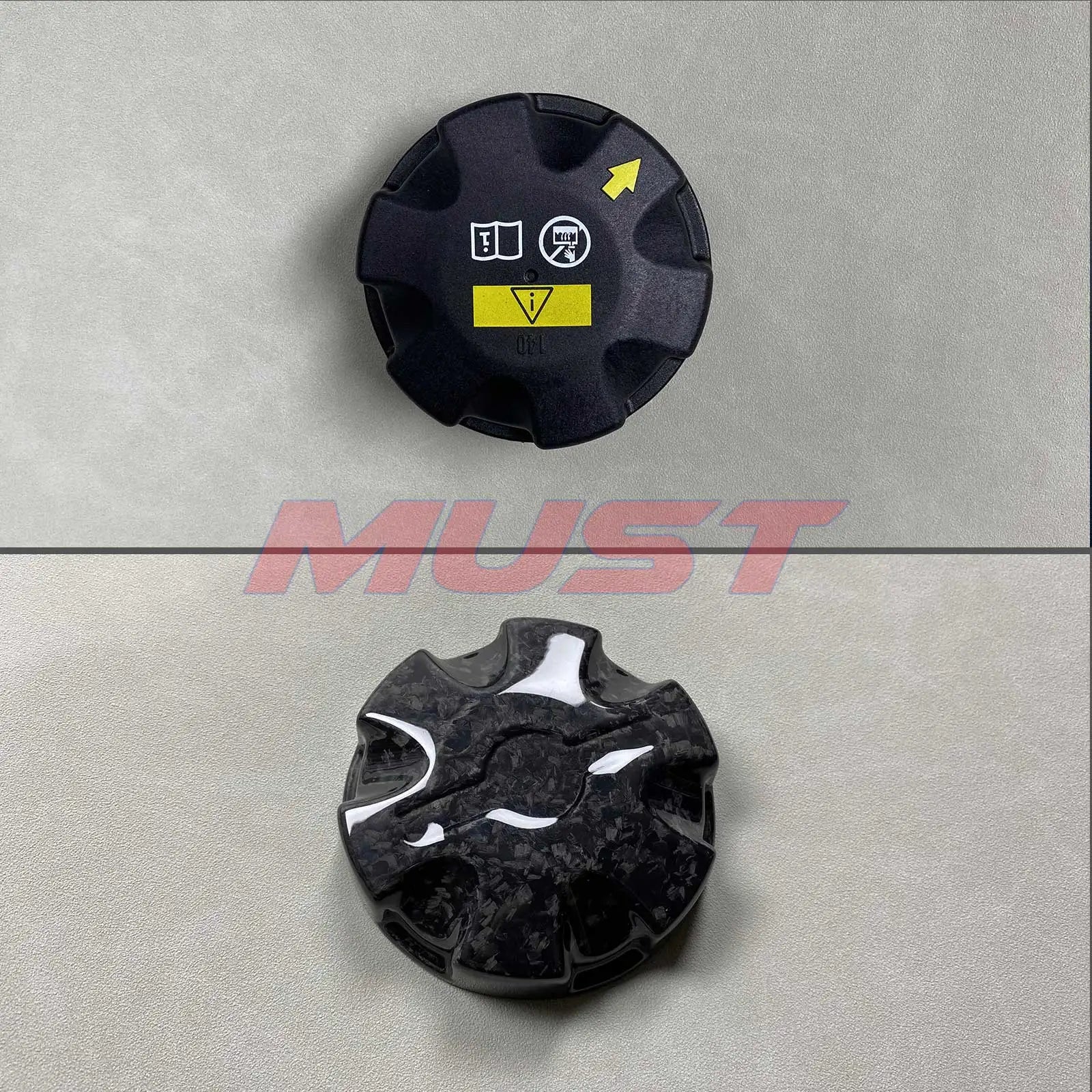 Carbon Fiber Fluid Cap Covers for BMW – Oil, Coolant & Fuel (F & G Series)