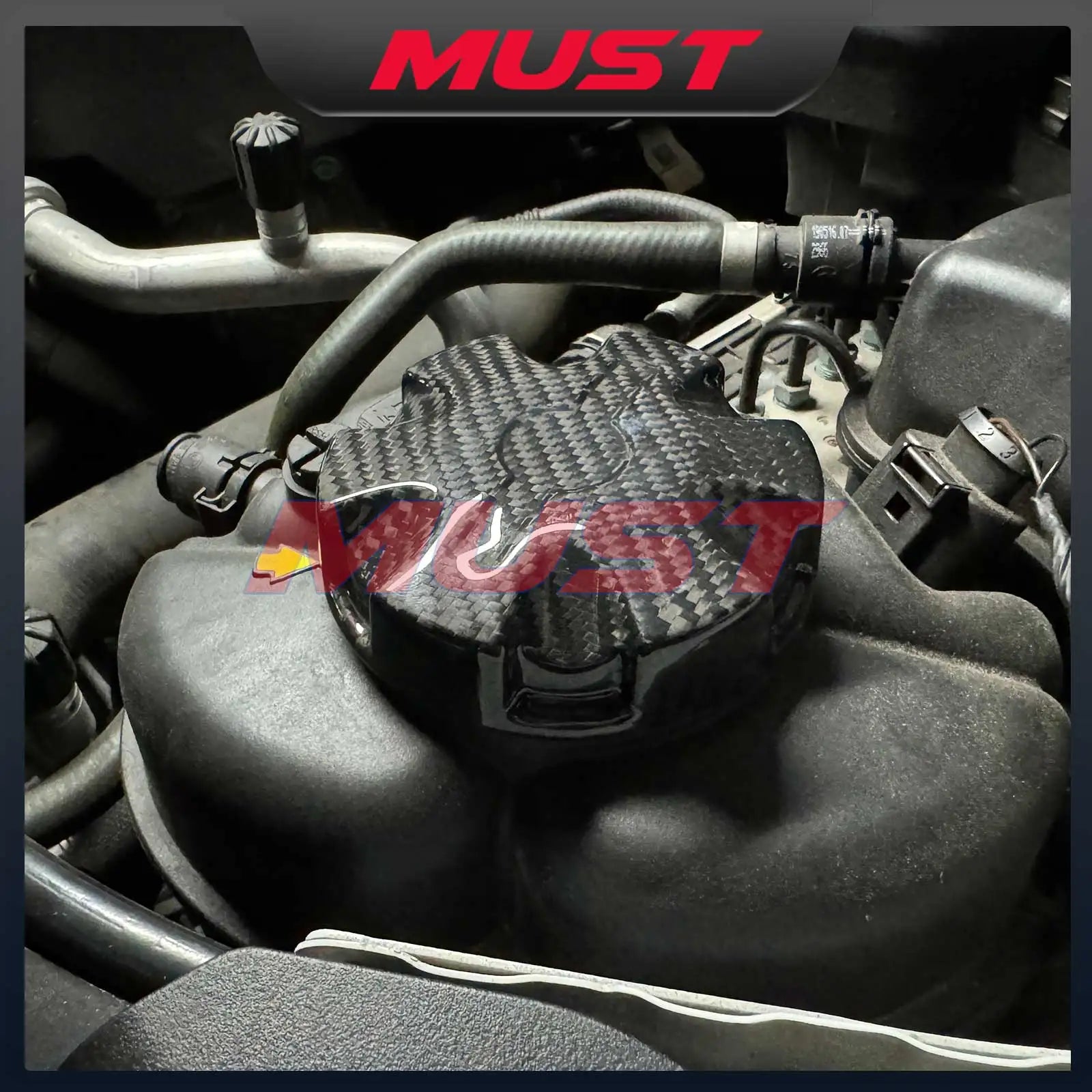 Carbon Fiber Fluid Cap Covers for BMW – Oil, Coolant & Fuel (F & G Series)