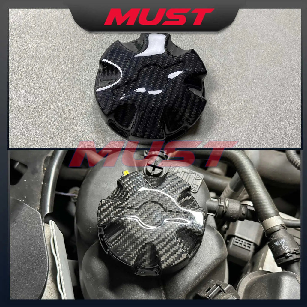 Carbon Fiber Fluid Cap Covers for BMW – Oil, Coolant & Fuel (F & G Series)