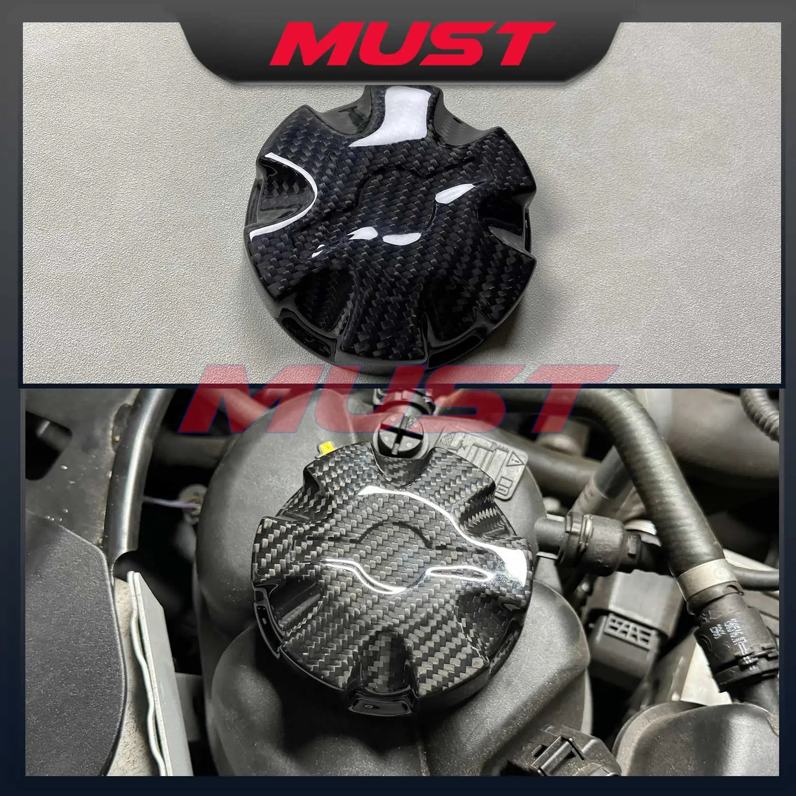 Carbon Fiber Fluid Cap Covers for BMW – Oil, Coolant & Fuel (F & G Series)