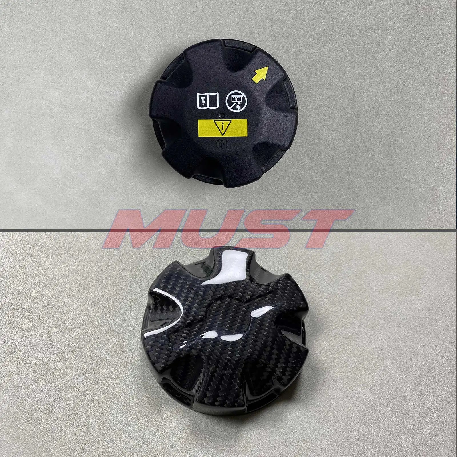 Carbon Fiber Fluid Cap Covers for BMW – Oil, Coolant & Fuel (F & G Series)