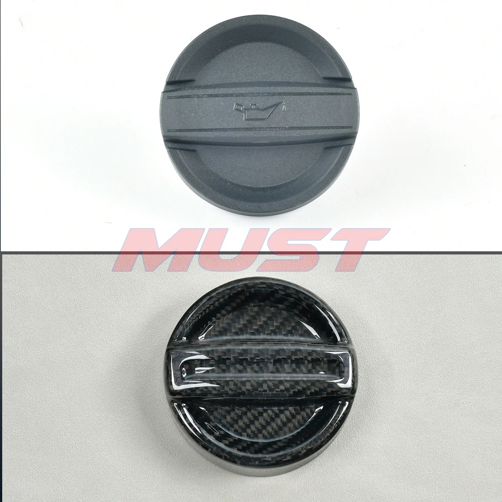 Carbon Fiber Fluid Cap Covers for BMW – Oil, Coolant & Fuel (F & G Series)