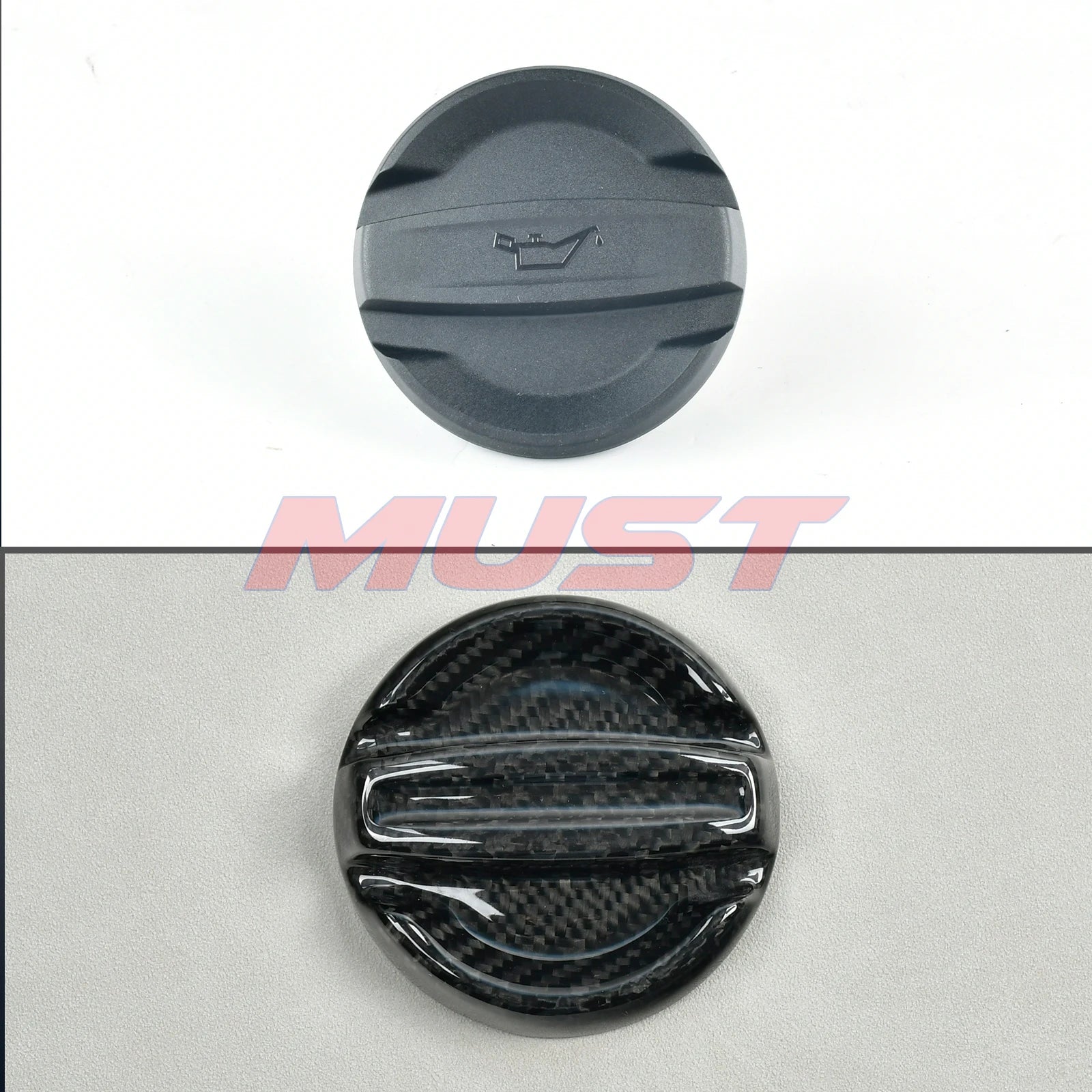 Carbon Fiber Fluid Cap Covers for BMW – Oil, Coolant & Fuel (F & G Series)