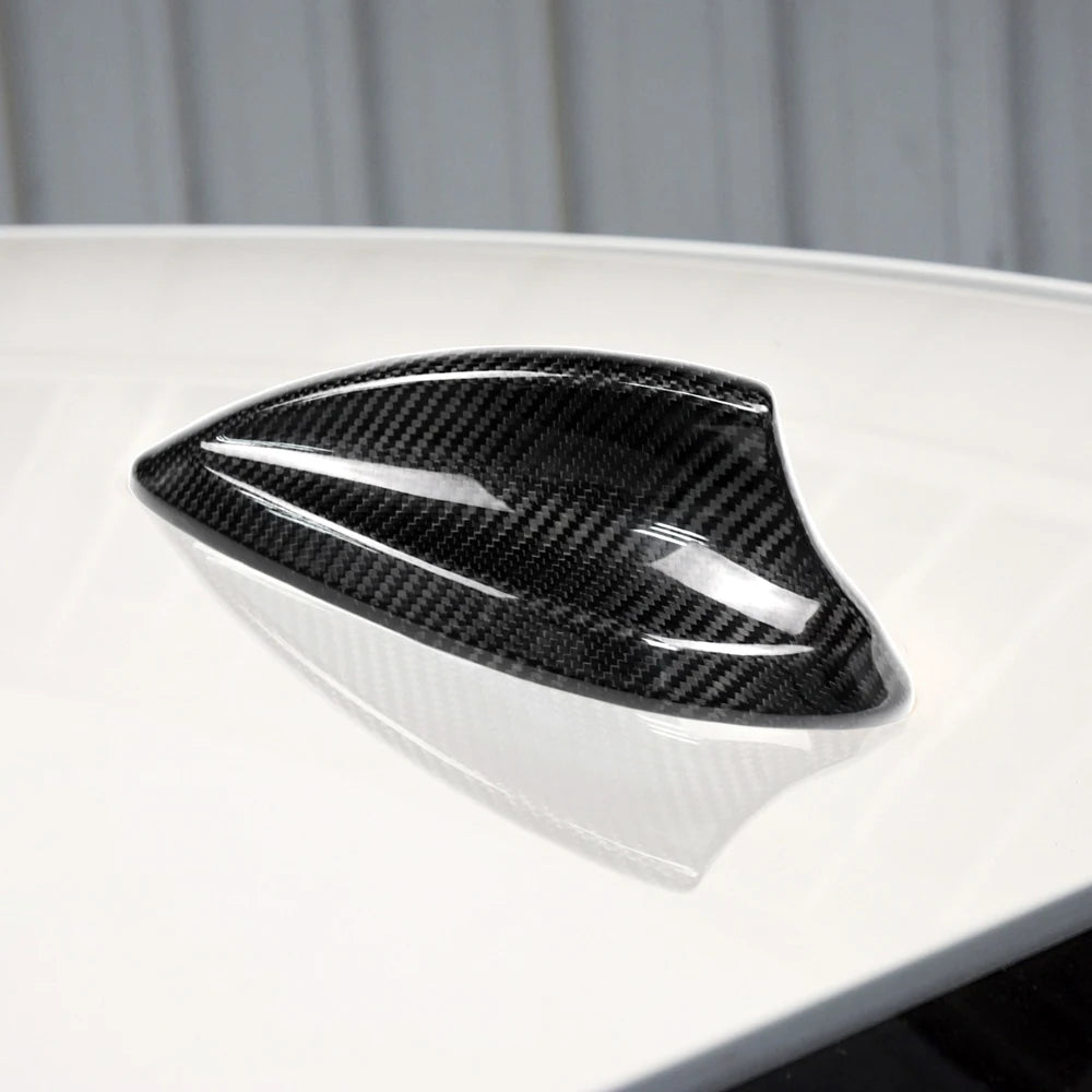 Real Carbon Fiber Shark Fin Antenna Cover for BMW