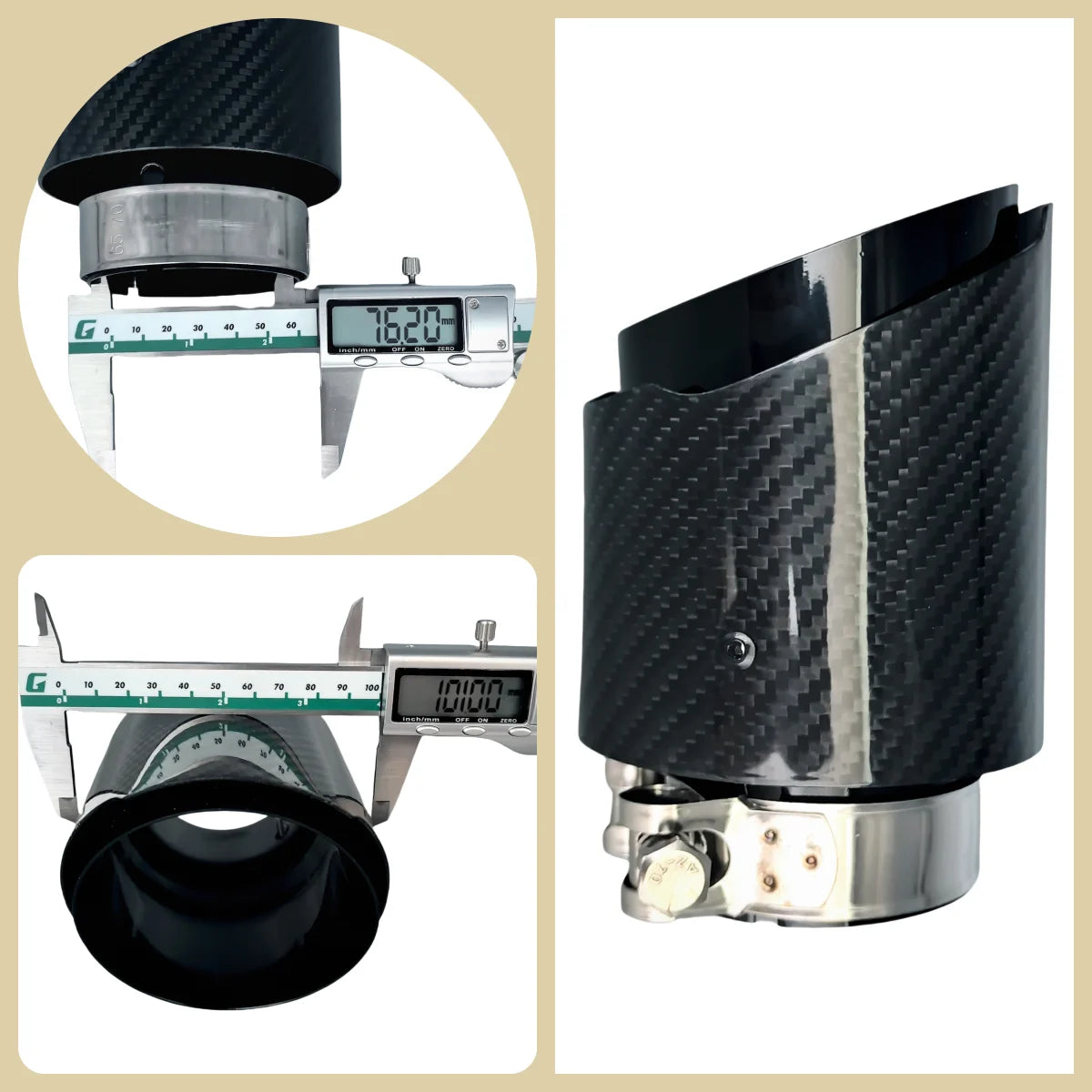 Universal Carbon Fibre Muffler Exhaust Tip