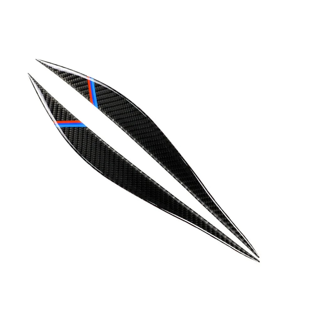 Carbon Fiber Headlight Eyebrows for BMW F30 3 Series (2013–2018)