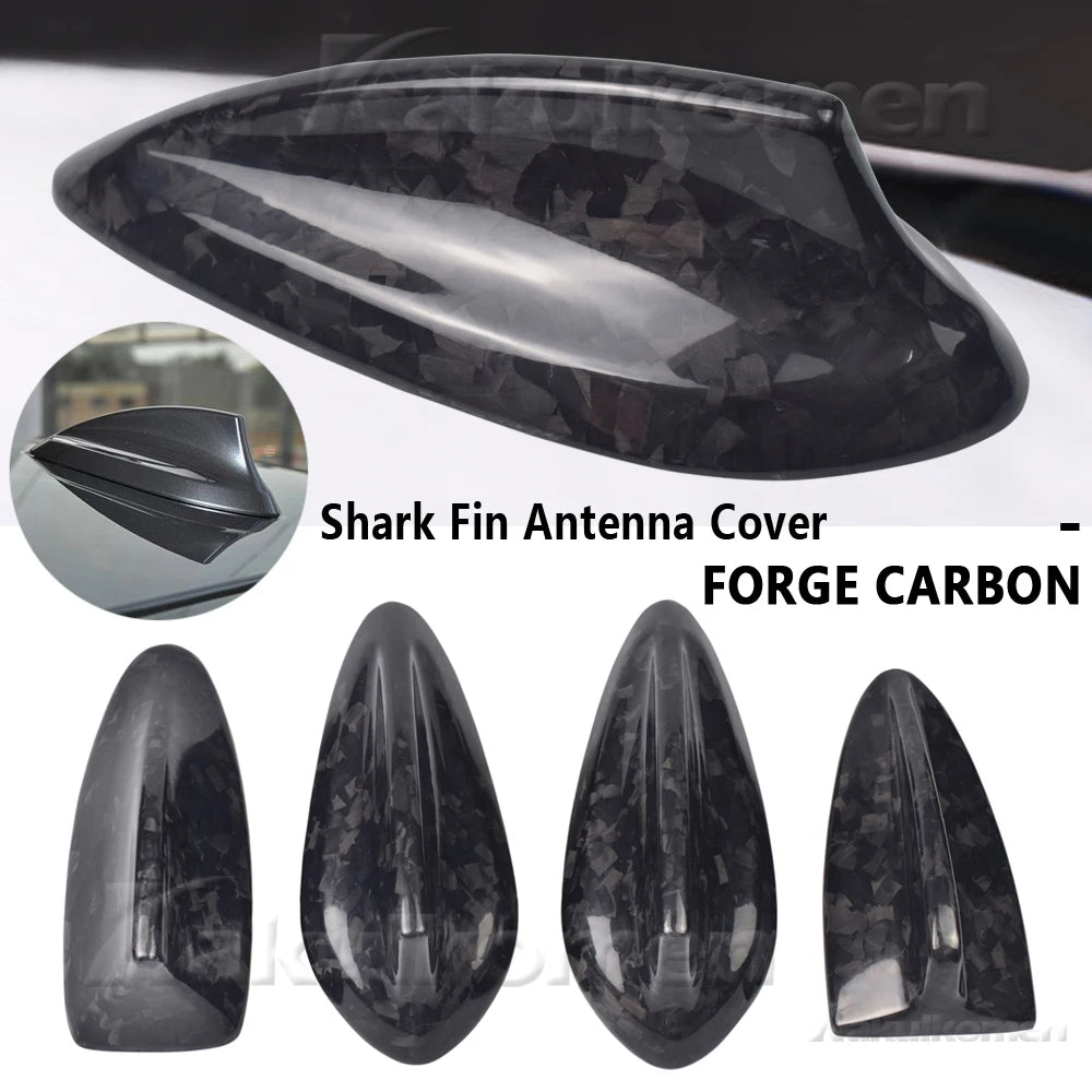 Real Carbon Fiber Shark Fin Antenna Cover for BMW