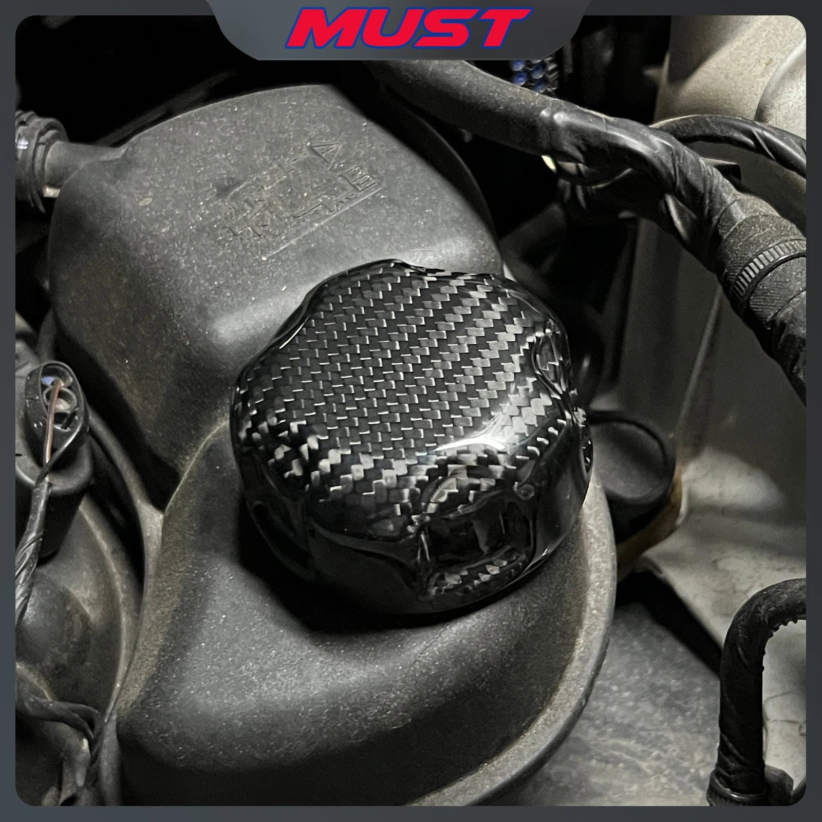 Carbon Fiber Fluid Cap Covers for BMW – Oil, Coolant & Fuel (F & G Series)