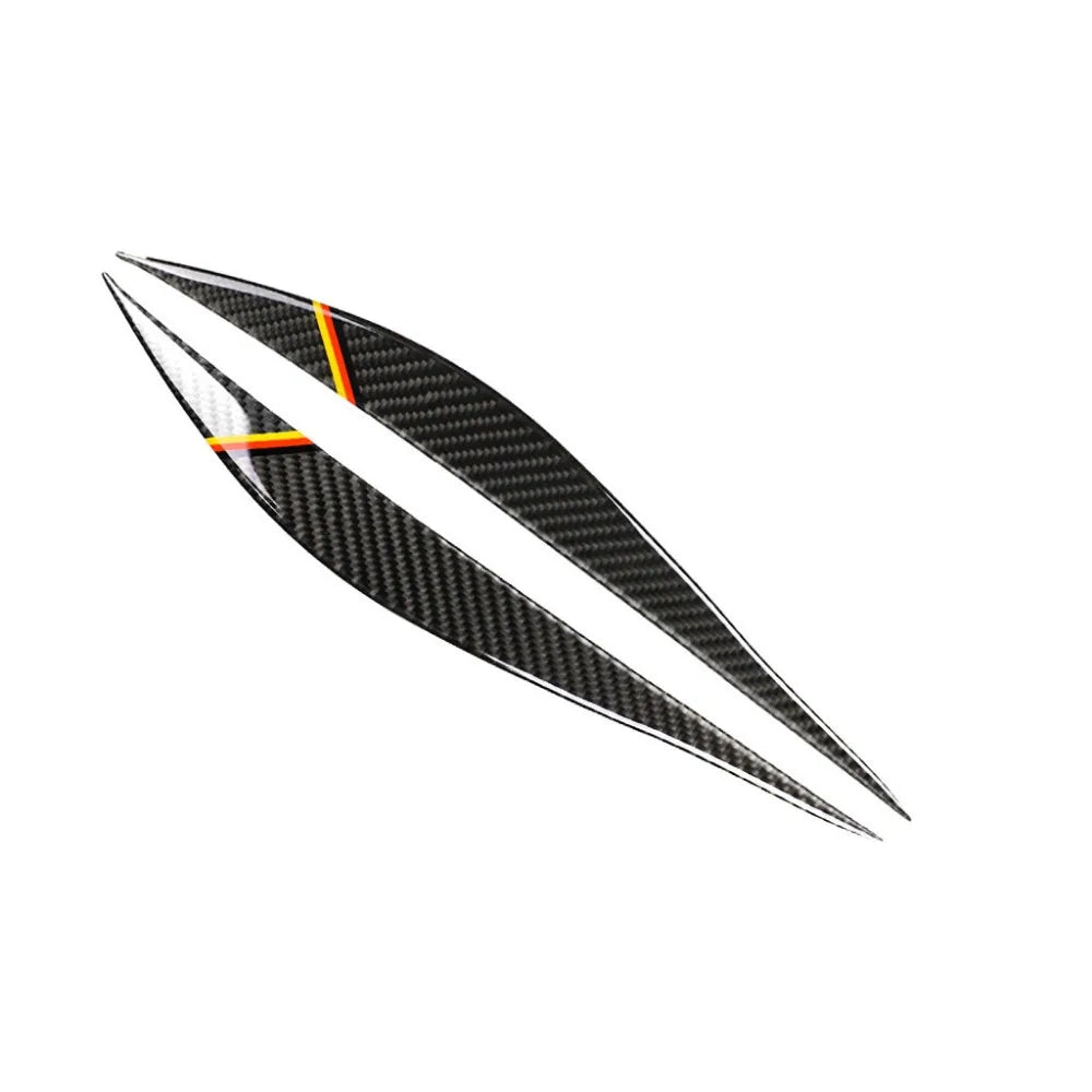 Carbon Fiber Headlight Eyebrows for BMW F30 3 Series (2013–2018)